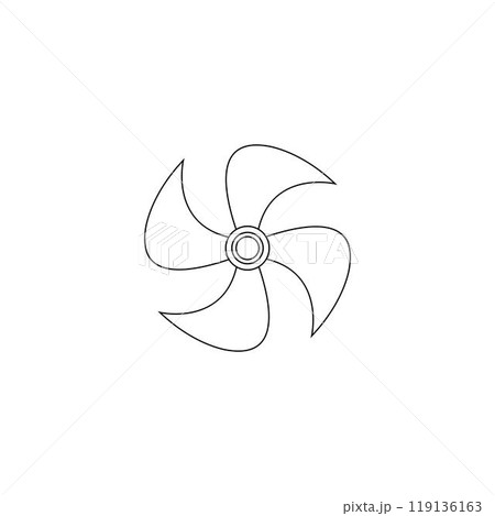 wind fan logo 119136163