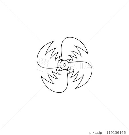 wind fan logo 119136166
