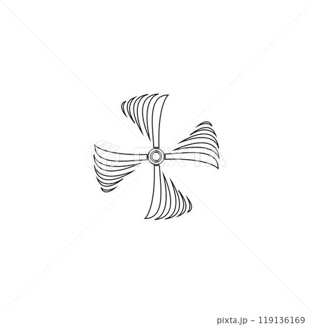 wind fan logo 119136169