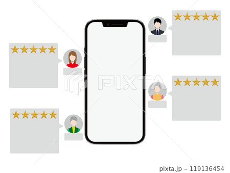 スマートフォンと口コミ スマートフォンと口コミ 119136454