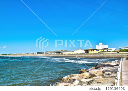 片瀬江ノ島 西浜・鵠沼海水浴場の風景 片瀬江ノ島 西浜・鵠沼海水浴場の風景 119136498