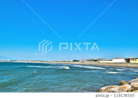 片瀬江ノ島　西浜・鵠沼海水浴場の風景 119136505