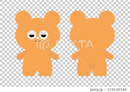 熊插畫懷疑表情簡單 119136584