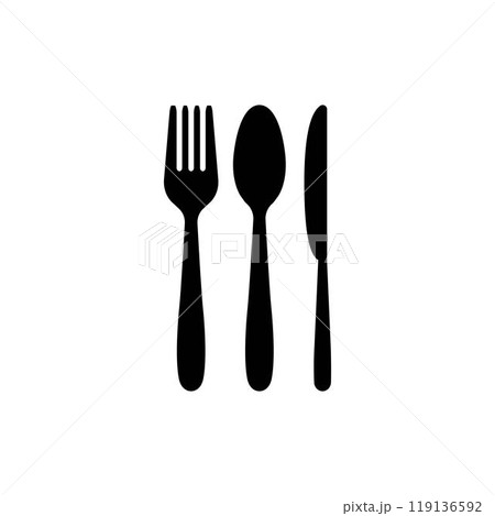 spoon fork knife logo 119136592