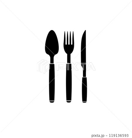 spoon fork knife logo 119136593