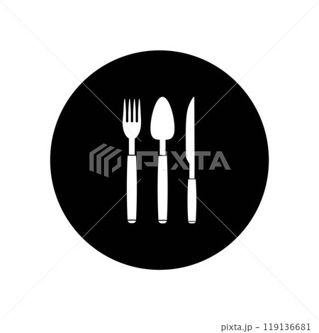 spoon fork knife logo spoon fork knife logo 119136681