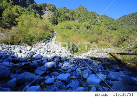 上高地 横尾と涸沢結ぶ本谷橋 119136751