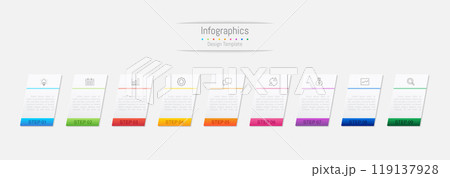 Infographic 9 options design elements for your business data. Vector Illustration. Infographic 9 options design elements for your business data. Vector Illustration. 119137928