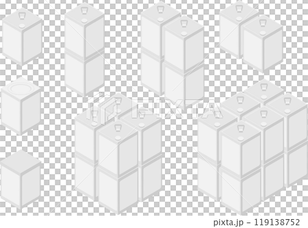 Isometric one-gallon can material set Isometric one-gallon can material set 119138752
