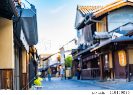 京都の街並みの合成用背景 ピンボケ画像 京都の街並みの合成用背景 ピンボケ画像 119139059