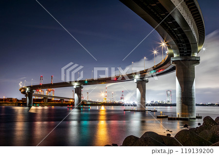 四日市　いなばポートライン　夜景 119139200