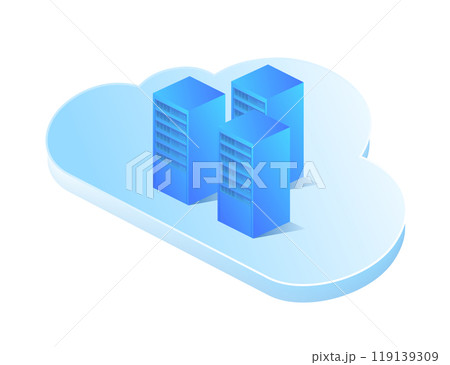 データベースのアイソメトリックのイラスト素材 データベースのアイソメトリックのイラスト素材 119139309