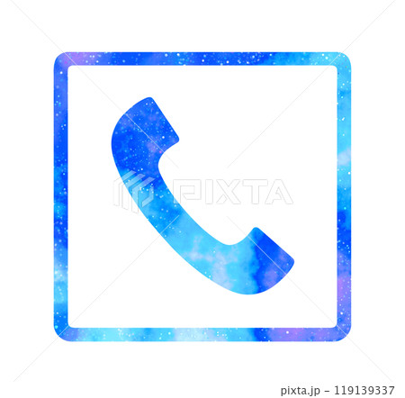 マーブルな星空｜電話アイコン 119139337