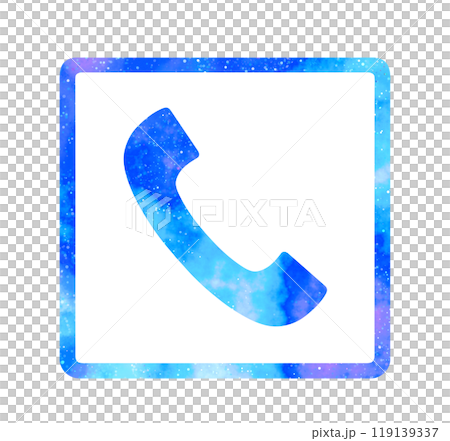 マーブルな星空｜電話アイコン 119139337