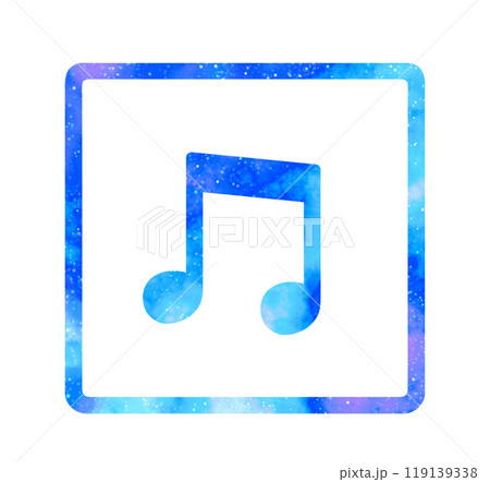 マーブルな星空｜音符マーク 119139338