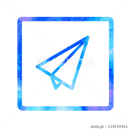 マーブルな星空｜紙飛行機アイコン 119139361