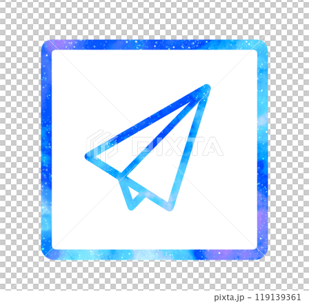 マーブルな星空｜紙飛行機アイコン 119139361