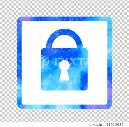 マーブルな星空|南京錠マーク マーブルな星空|南京錠マーク 119139364
