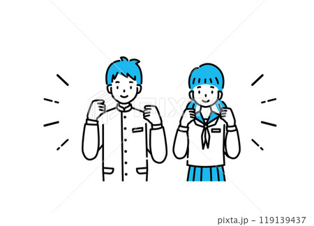 中学生　同級生　 119139437