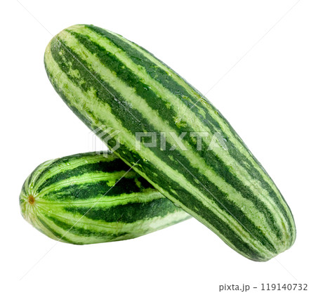 Cucumber or Cucumis melo isolated 119140732
