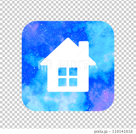 Marble starry sky | House icon 119141018