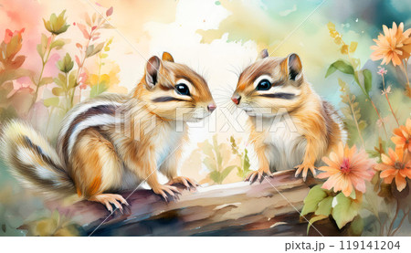 花とリス 119141204