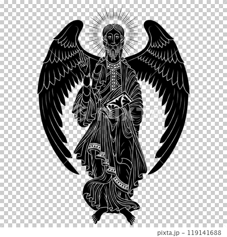 Catholic angel holding a bible Catholic angel holding a bible 119141688