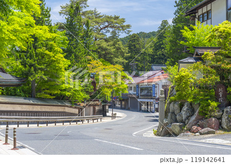 和歌山　 初夏の高野山の街並み 119142641