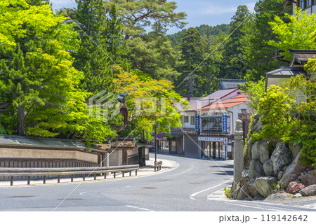 和歌山　 初夏の高野山の街並み 119142642