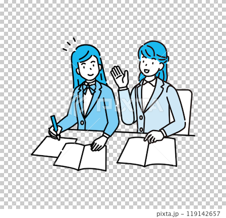 Cram school, high school student, teacher, instructor 119142657