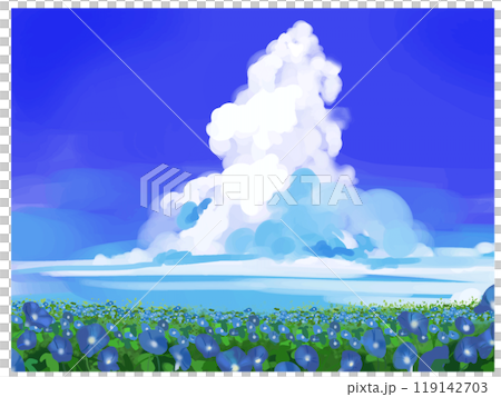 牽牛花和夏天的雲彩 牽牛花和夏天的雲彩 119142703