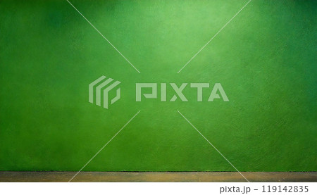 奥行きのある緑の空間　緑色の背景 119142835