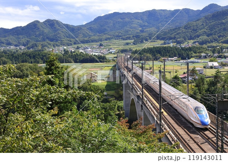 上越新幹線・高崎～上毛高原を走るE7系「とき」「たにがわ」1 119143011