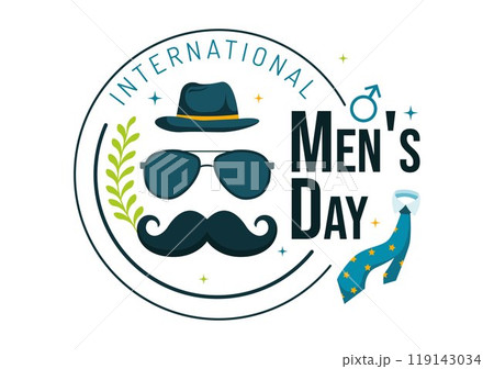 International Men's Day Vector Illustration on November 19 Featuring Men's Accessories like Ties and Mustaches in a Flat Style Cartoon Background International Men's Day Vector Illustration on November 19 Featuring Men's Accessories like Ties and Mustaches in a Flat Style Cartoon Background 119143034