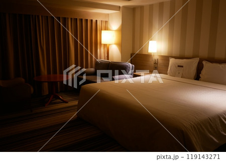 リゾートホテルの寝室 119143271