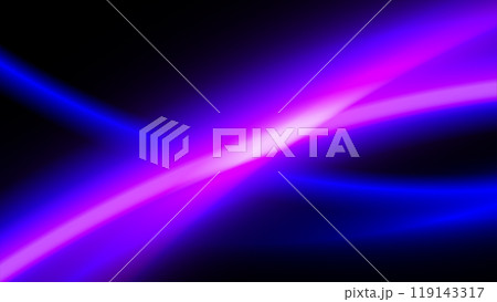 A vibrant abstract background with swirling neon lights in shades of blue and purple, illuminated by soft abstract background 119143317