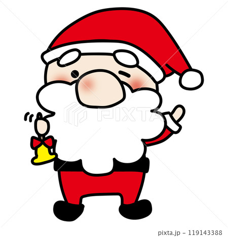 ベルを鳴らすお鼻の大きなサンタクロース 119143388