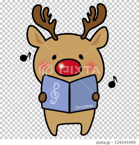 歌をうたうお鼻の赤いトナカイ 歌をうたうお鼻の赤いトナカイ 119143409