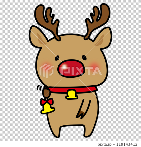 ベルを鳴らすお鼻の赤いトナカイ ベルを鳴らすお鼻の赤いトナカイ 119143412