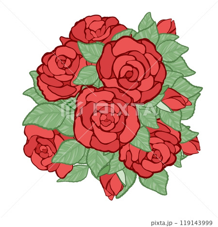 赤薔薇の花束 赤薔薇の花束 119143999