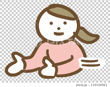 話を整理する女性 119144061