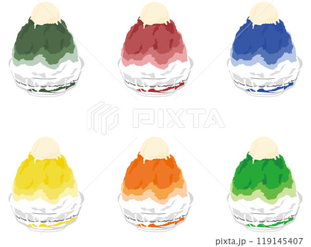 カラフルかき氷 カラフルかき氷 119145407