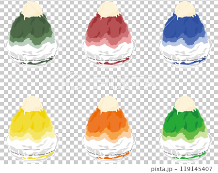 カラフルかき氷 カラフルかき氷 119145407