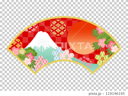 和柄の背景 和柄の背景 119146195