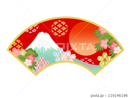 和柄の背景 和柄の背景 119146196