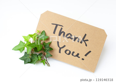 感謝のメッセージと植物 119146318
