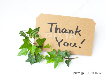 感謝のメッセージと植物 119146370
