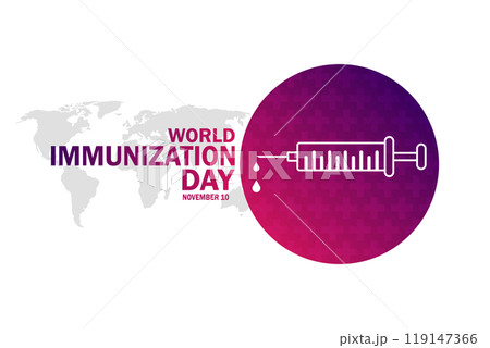 World Immunization Day, Modern background World Immunization Day, Modern background 119147366
