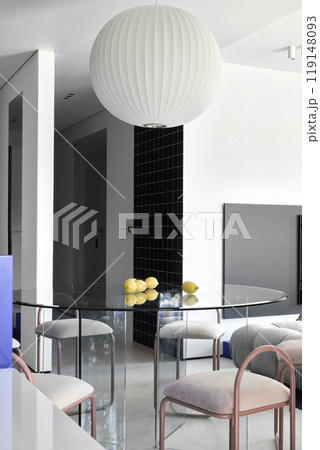 A Contemporary Minimalist Living Space Featuring Elegant and Stylish Lighting Designs A Contemporary Minimalist Living Space Featuring Elegant and Stylish Lighting Designs 119148093