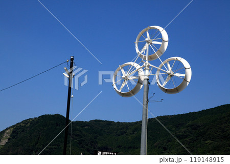 南阿蘇鉄道　地震後全線復旧した沿線の風景　立野駅周辺 119148915